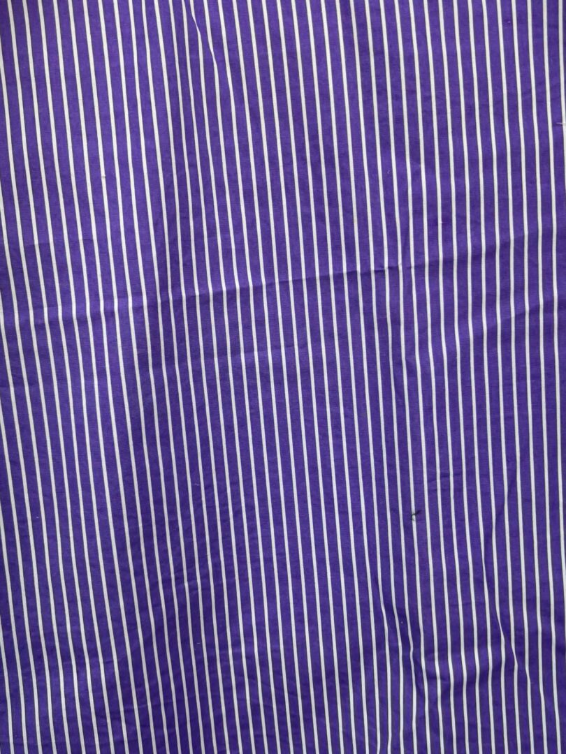 Purple Striped Cotton Poplin (110cm x 330cm)