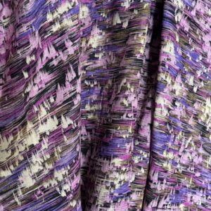 Painterly Purple Textured Dress Fabric (110cm x 125cm)