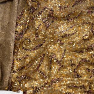 Stunning Sequin Chiffon RRP $40/m (118cm x 256cm)