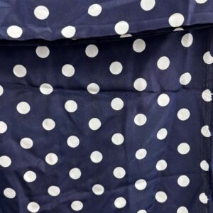 Navy Polka Dot Lightweight Dress Fabric (115cm x 130cm)