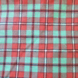 Vintage Plaid Cotton Flannel (90cm x 180cm)