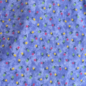 Blue Tulips Cotton Knit (140cm x 105cm)