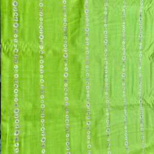 'Green Buttons' Quilting Cotton by Suzoko Koseki (112cm x 190cm)