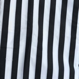 Black & White striped Poly Poplin (113cm x 400cm)