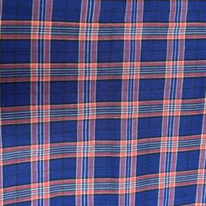 Vintage Dark Plaid Poly Cotton Woven (92cm x 133cm)