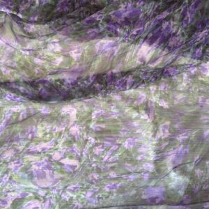 Abstract Purple Floral Georgette (150cm x 100cm)