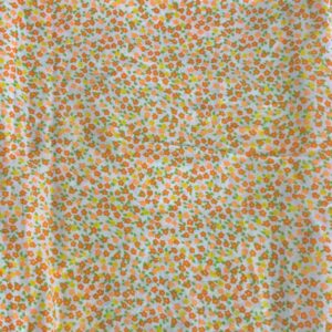 Vintage Orange Ditzy Florals Cotton (80cm x 220cm)