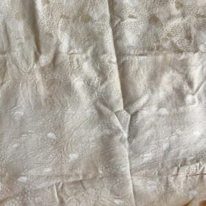 Cream Silk with Jacquard Accents (114cm x 190cm)