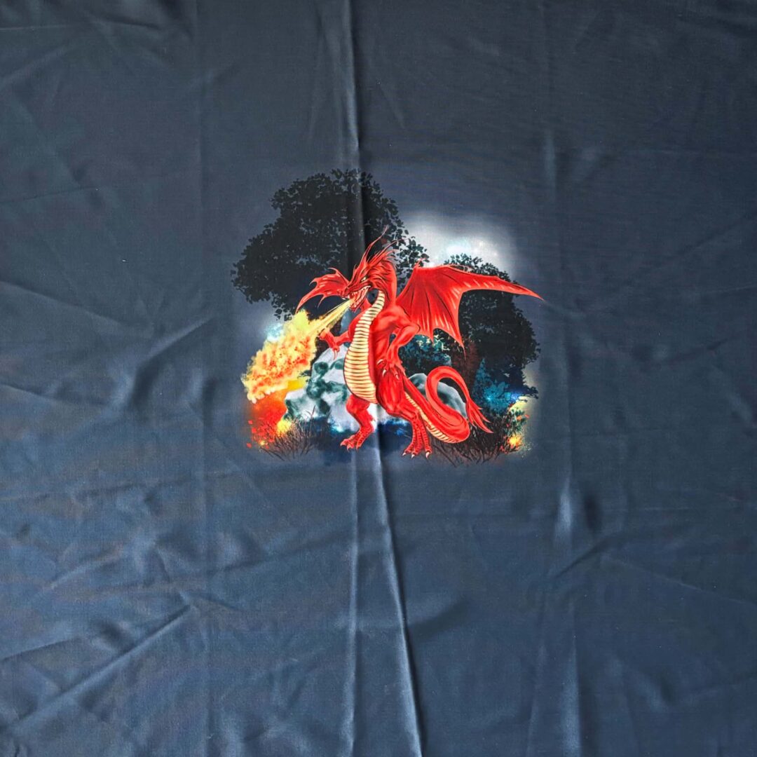 Dragon Poly Spandex Panel (49cm x 48cm)