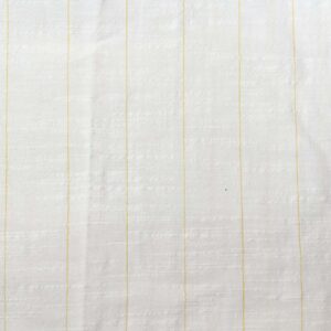 Yellow & White Striped Textured Cotton (120cm x 112cm)