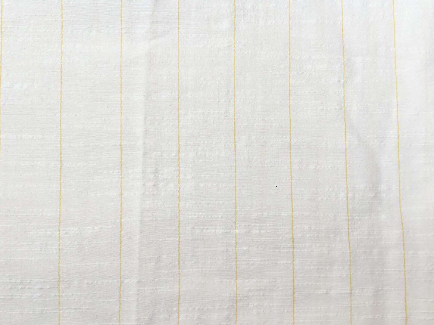 Yellow & White Striped Textured Cotton (120cm x 112cm)