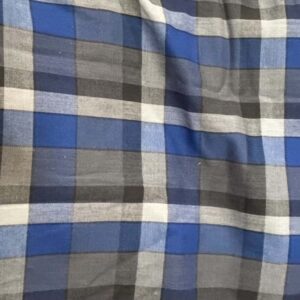Soft & Flowy Blue Plaid Dress Fabric (110cm x 120cm)