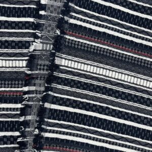 Chunky Weave Striped Cotton (120cm x 220cm)