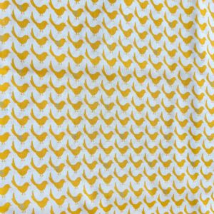 'A Yellow Bird' Quilting Cotton by Fern Textiles (110cm x 282cm)