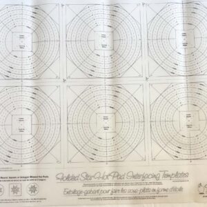Folded Star Hot Pad Interfacing Templates x 6 (55cm x 65cm)