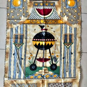 BBQ Apron Quilting Cotton Panel by Mumms the Word (120cm x 60cm)