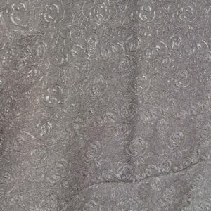 Grey Rosey Brocade Dress Fabric (114cm x 218cm)