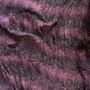 Purple & Black Crinkle Georgette (145cm x 125cm)