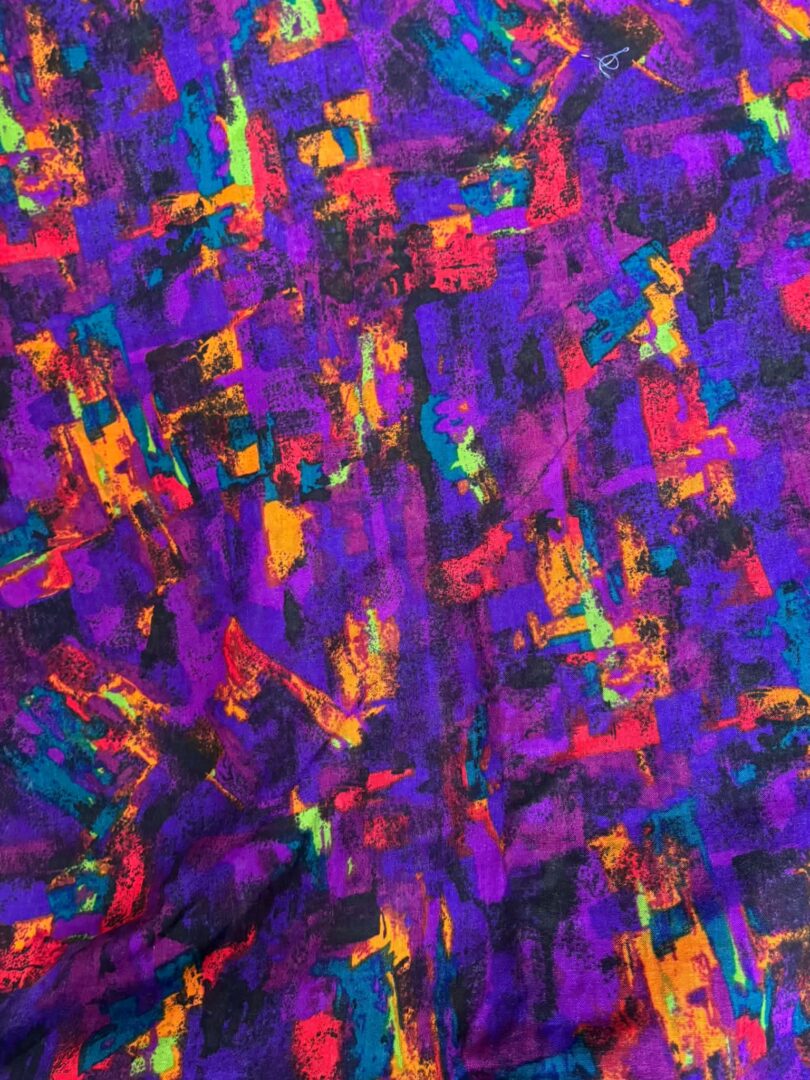 Bright Abstract Print Soft & Flowy Dress Fabric by Selwyn Fabrics (114cm x 415)