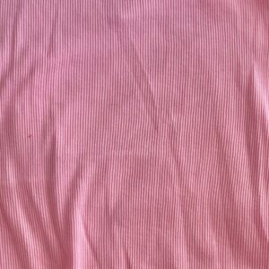 Bubblegum Pink Cotton Ribbed Knit (150cm x 160cm)