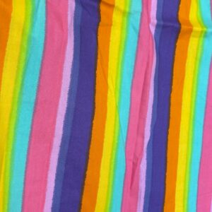 Rainbow Striped Cotton Poplin (110cm x 68cm)