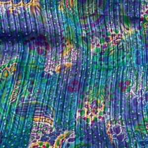 Jacquard Striped Chiffon 'Its a Good Life - Original Print' (112cm x 120cm)