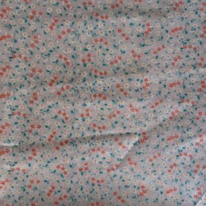 Light Purple Ditzy Floral Print Poly Cotton Lawn (112cm x 110cm)